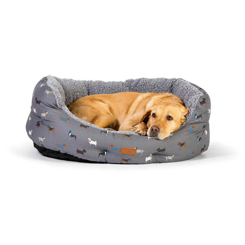 FatFace Marching Dogs Deluxe Slumber Bed - 89cm