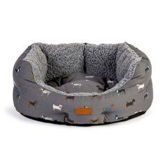 FatFace Marching Dogs Deluxe Slumber Bed - 89cm