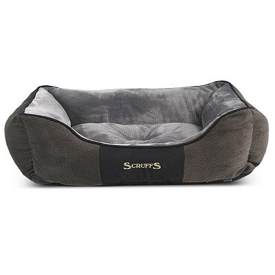 Scruffs Chester Box Bed Grey 90x70cm - Extra Large