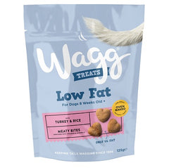 Wagg Low Fat Treats Turkey&Rice 7x125g