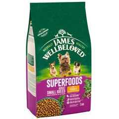 James Wellbeloved Ci Oedolyn Bach Brd Superfoods Twrci - 1.5KG