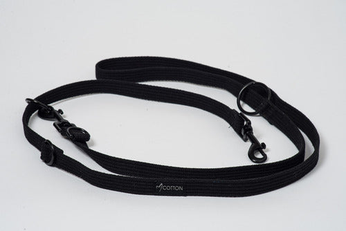 Gor Cotton Training Leash Large Black 2.5cm