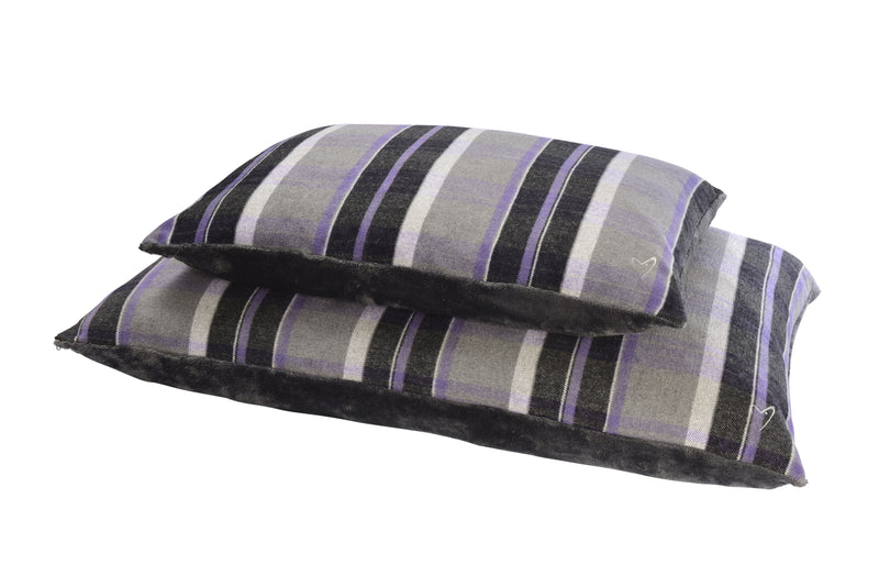 Camden Comfy Cushion Large Purple Check
