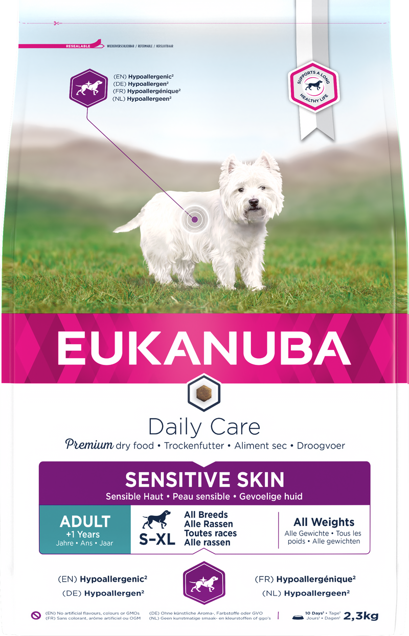 Eukanuba Daily Care Sensitive Skin 3x2.3kg