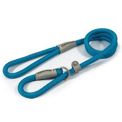 Ancol Viva Rope Refl Slip Lead Blue 12mm