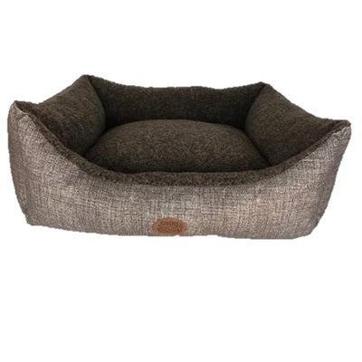 Snug & Cosy Steel Brown Rectangle Bed