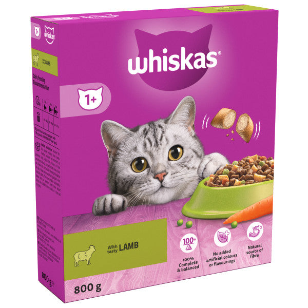 Whiskas Sych 1+ Cig Oen 5x800g