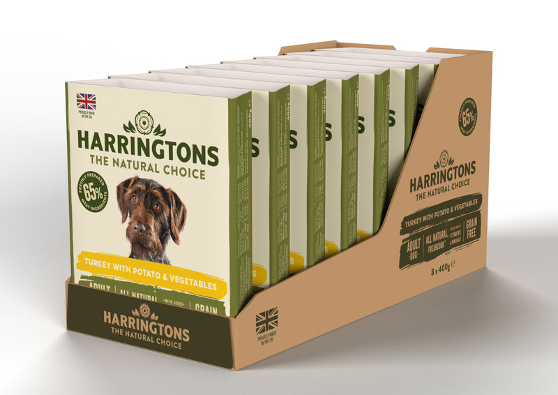 Harringtons Dog Wet Turkey & Pot 8x400g