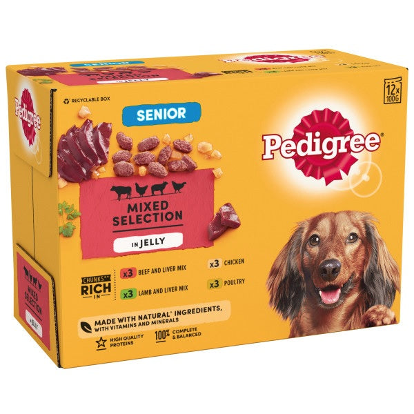 Pedigree Pch Senior Jelly 4x12x100g