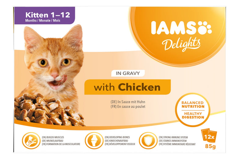 Iams Cat Delight Kitten Gravy 12x85g