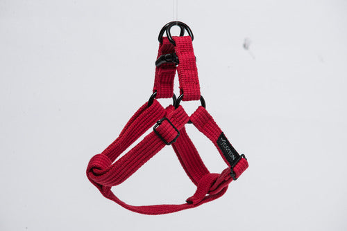 Gor Cotton Harness Large Red 2.5cm