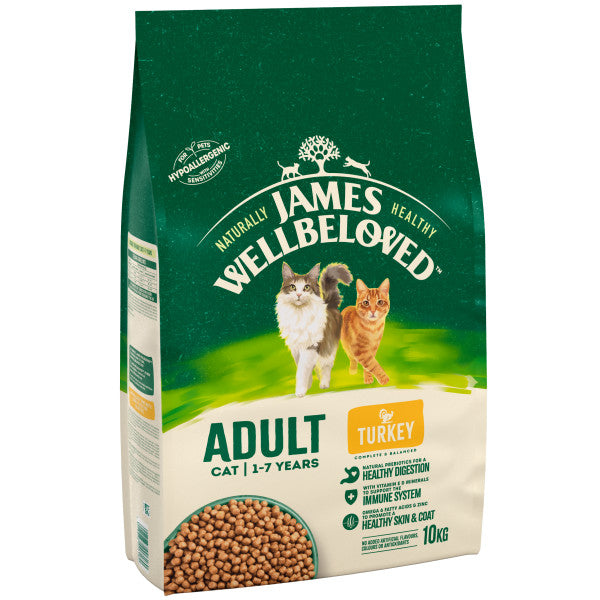 James Wellbeloved Cat Twrci Oedolion - 10KG