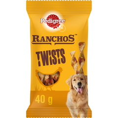 Cyw Iâr Twist Pedigri Ranchos 12x40g