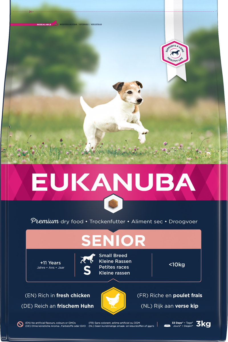 Eukanuba Senior Small Breed Chicken 3x3kg