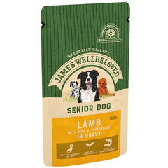 James Wellbeloved Dog Senior Lamb Pouches 10x150g
