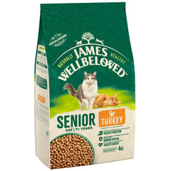 James Wellbeloved Cat Senior Twrci - 4KG