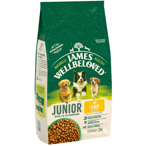 James Wellbeloved Junior Dog Lamb & Rice - 2KG